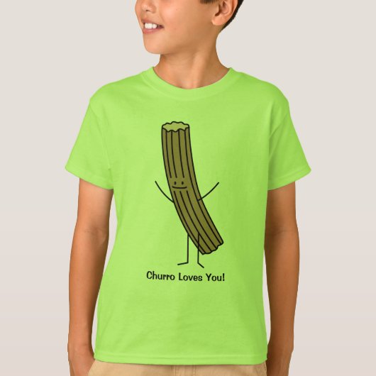 Churro houdt van je! t-shirt (Voorkant)