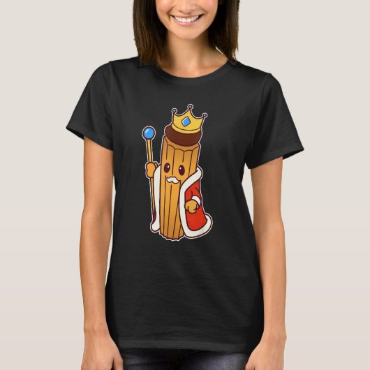 Churro King - Spanish  Portuguese Cuisine T-shirt (Voorkant)