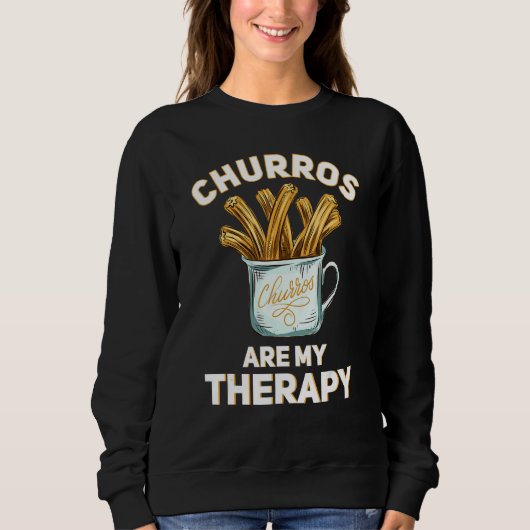 Churros are my Therapy  Churro Pastry Trui (Voorkant)