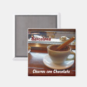 Churros con Chocolate, Barcelona Magneet (Voorkant / Achterkant)