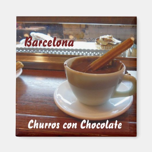 Churros con Chocolate, Barcelona Magneet (Voorkant)