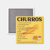 Churros eenvoudig recept magneet (Voorkant / Achterkant)