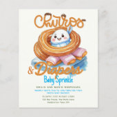 Churros en Luiers Baby Sprinkle Douche BUDGET (Voorkant)