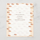 Churros en Luiers Baby Sprinkle Shower BUDGET (Achterkant)