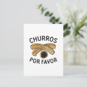 Churros Por Favor Briefkaart (Staand voorkant)
