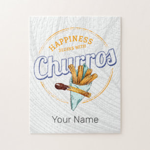 Churros Snack Dessert Retro Street Food Legpuzzel