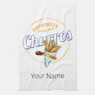 Churros Snack Dessert Retro Street Food Theedoek