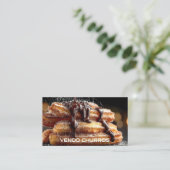 Churros verkopen visitekaartje (Staand voorkant)
