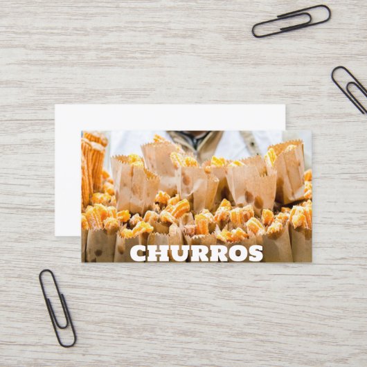 Churros Visitekaartje (Voorkant / Achterkant in situ)