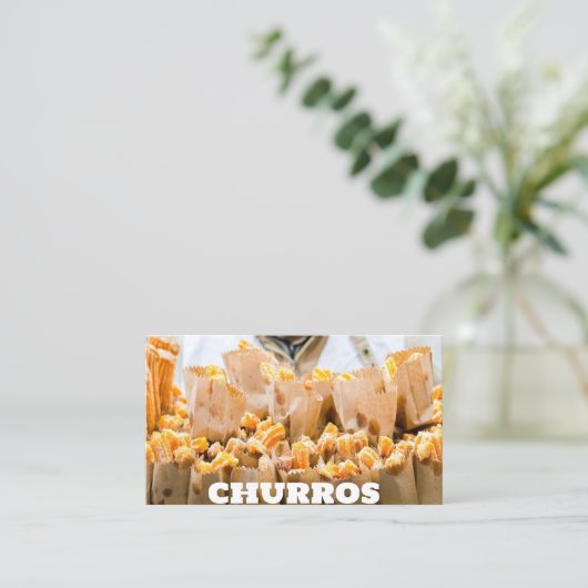 Churros Visitekaartje (Staand voorkant)