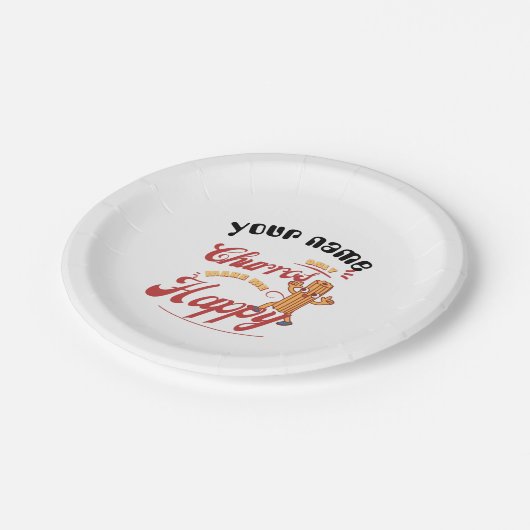 Churroszoet Papieren Bordje (Gekanteld)