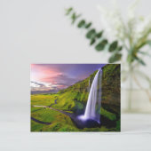 Chute d'eau Islande Briefkaart (Staand voorkant)