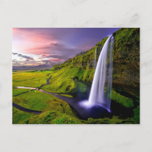Chute d'eau Islande Briefkaart