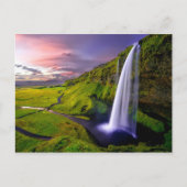 Chute d'eau Islande Briefkaart (Voorkant)