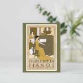 Chute en Butler Pianos Briefkaart (Staand voorkant)