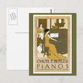 Chute en Butler Pianos Briefkaart (Voorkant / Achterkant)