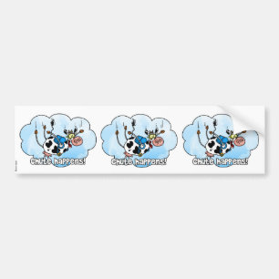 chute gebeurt met plakboekstickers bumpersticker