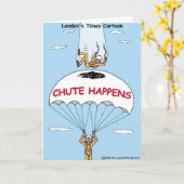 Chute Happt Funny Gifts & Collectibles Kaart (Gele Bloem)
