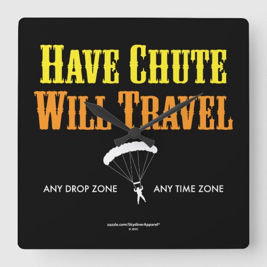 Chute Will hebben Vierkante Klok (Voorkant)