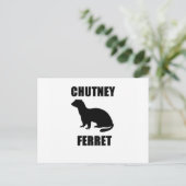 Chutney Ferret Briefkaart (Staand voorkant)
