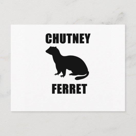 Chutney Ferret Briefkaart (Voorkant)
