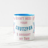 Chutzpah Girl Tweekleurige Koffiemok (Center)