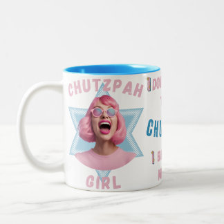 Chutzpah Girl Tweekleurige Koffiemok