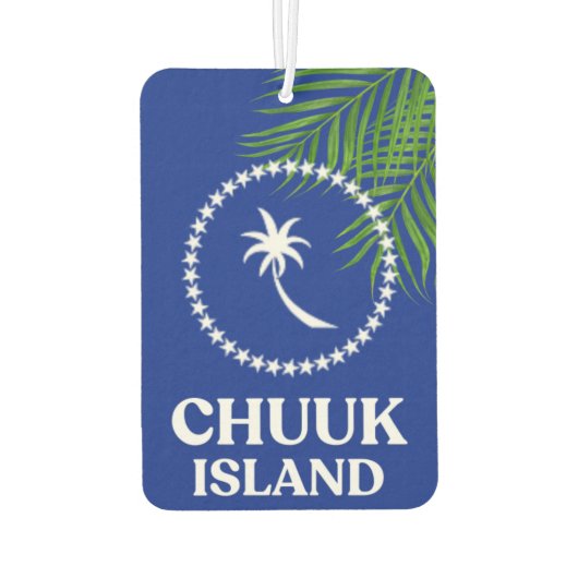 Chuuk Chukese Micronesia Auto Accessoire Luchtverfrisser (Achterkant)