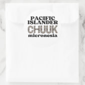 Chuuk Chukese Pacific Islander Micronesië Ronde Sticker (Tas)