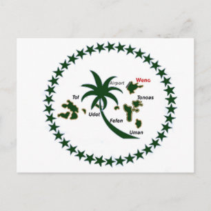 Chuuk Flag Briefkaart