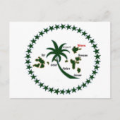 Chuuk Flag Briefkaart (Voorkant)