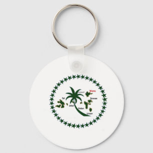 Chuuk Flag Sleutelhanger