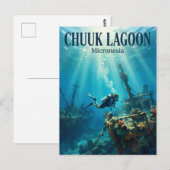 Chuuk Lagune Micronesie Briefkaart (Voorkant / Achterkant)