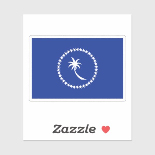 Chuuk Micronesia Sticker (Vel)