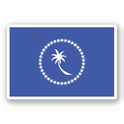 Chuuk Micronesia Sticker (Voorkant)