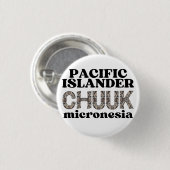 Chuuk Pacific Islander Micronesia Ronde Button 3,2 Cm (Voorkant /achterkant)