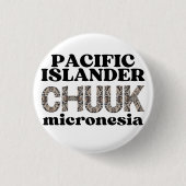 Chuuk Pacific Islander Micronesia Ronde Button 3,2 Cm (Voorkant)