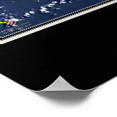 Chuuk Truk Lagoon Micronesia Satellite Map Poster (Hoek)