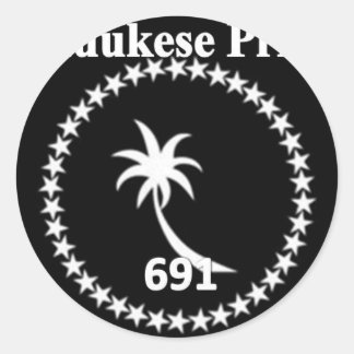 Chuukese Pride 691 Ronde Sticker