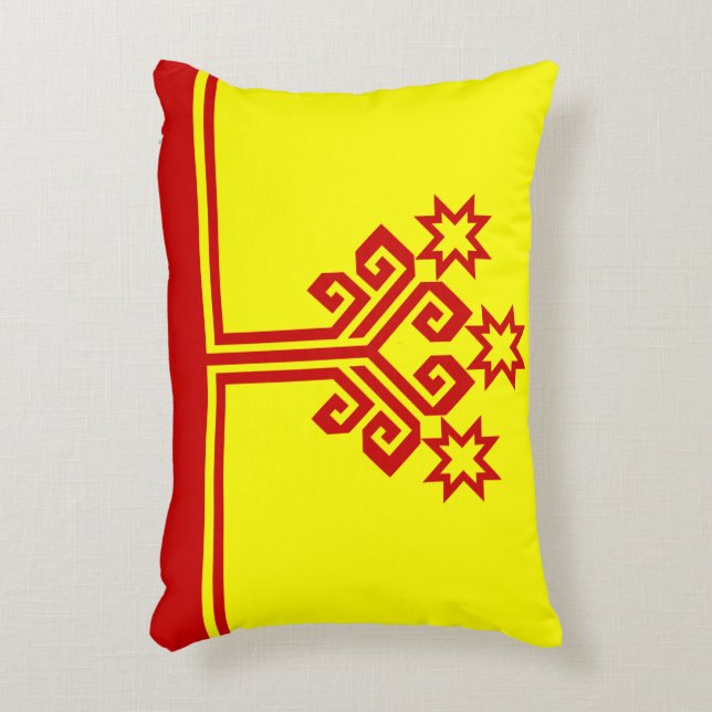 Chuvashia Flag Decoratief Kussen (Voorkant(Verticaal))