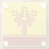 Chuvashia Flag Glazen Onderzetter (Achterkant)