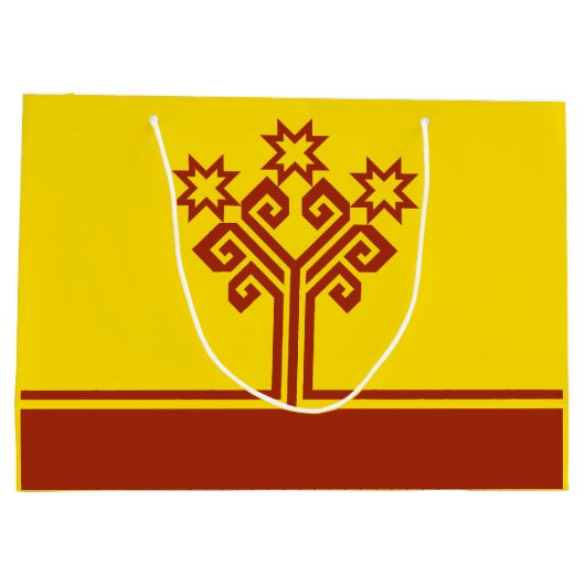 Chuvashia Flag Groot Cadeauzakje (Achterkant)
