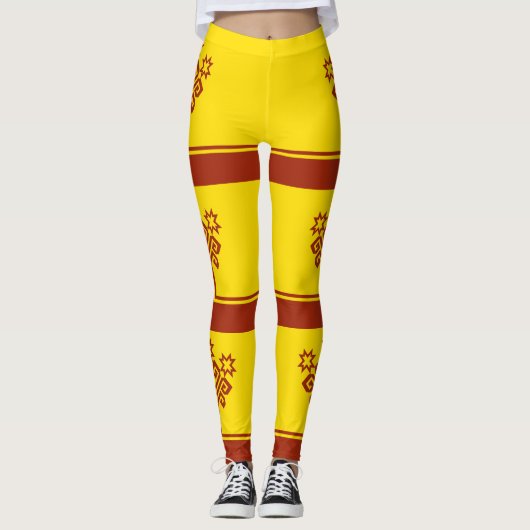 Chuvashia Flag Leggings (Voorkant)