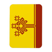 Chuvashia Flag Magneet (Verticaal)