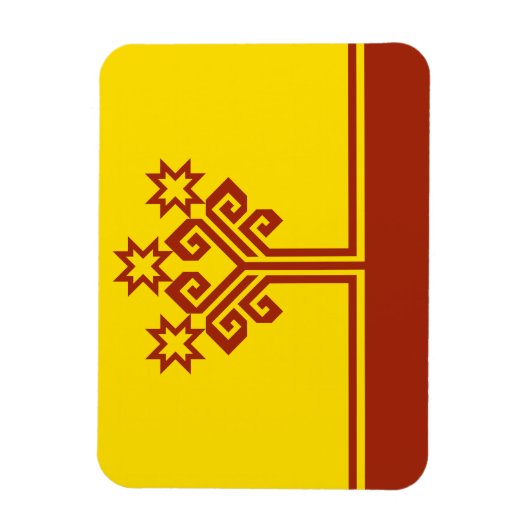 Chuvashia Flag Magneet (Verticaal)