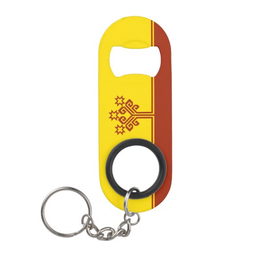 Chuvashia Flag Mini Flessenopener (Voorkant)