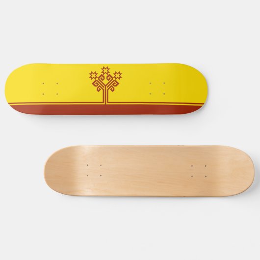 Chuvashia Flag Persoonlijk Skateboard (Horizontaal)