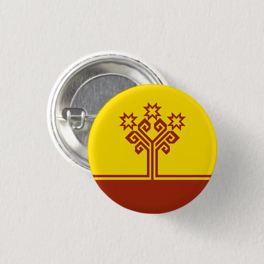 Chuvashia Flag Ronde Button 3,2 Cm (Voorkant /achterkant)