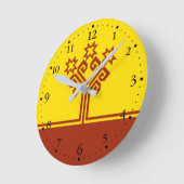 Chuvashia Flag Ronde Klok (Hoek)
