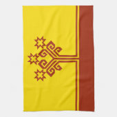Chuvashia Flag Theedoek (Verticaal)